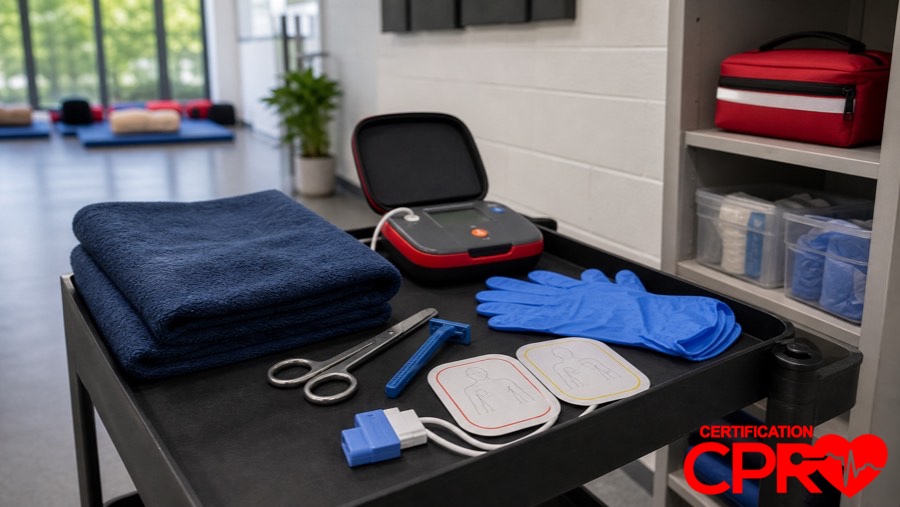 AED training supplies for special situations in CPR classes in Tampa.