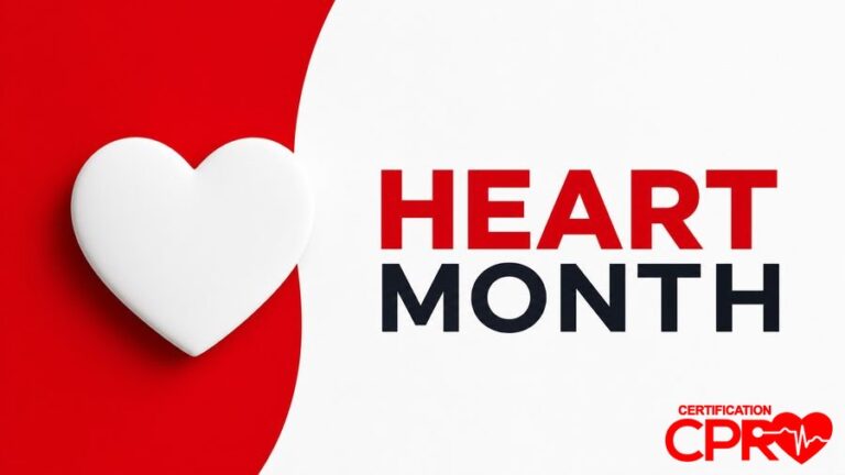 Heart Month awareness graphic for CPR readiness in Tampa.
