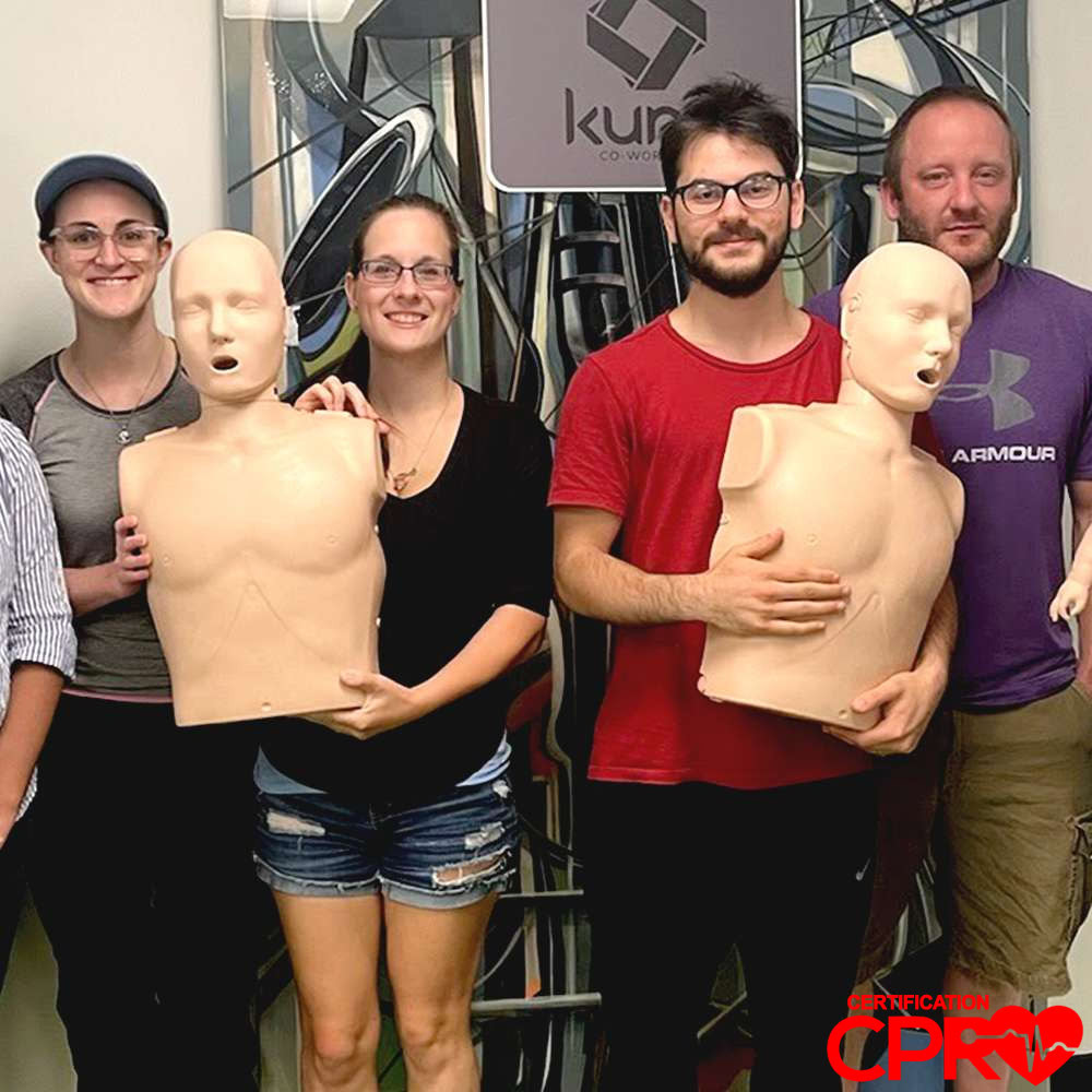 CPR certification training with mannequins in Tampa. Learn life-saving skills from certified instr.